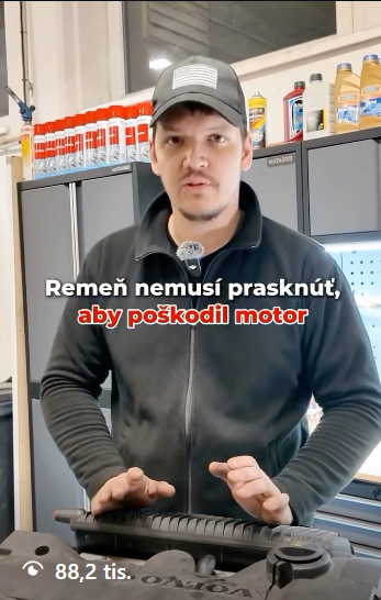 Crash Car — Remeň nemusí prasknúť aby poškodil motor