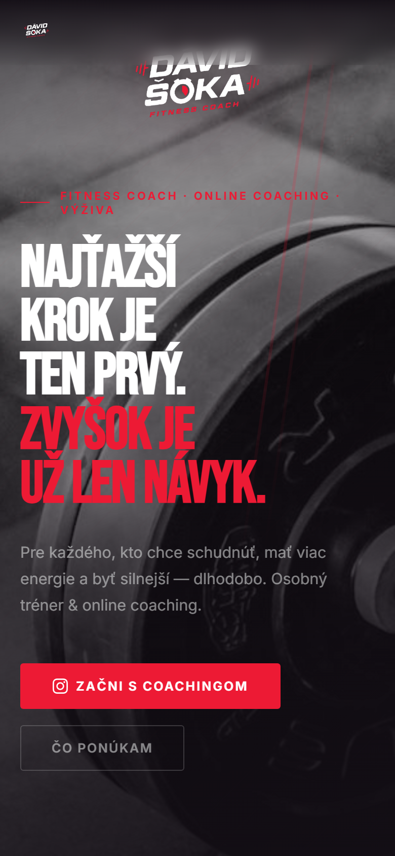 davidsoka.sk — mobil náhľad